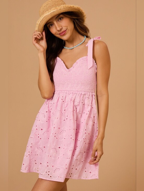 Altar'd State Dresses & Skirts - Altar'd State Pink Mariana Mini Dress Medium NWT